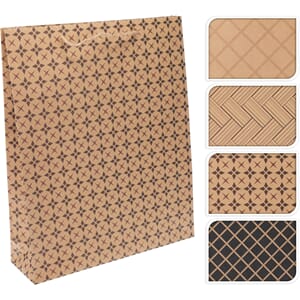 JUL PAPIRPOSE 25X8X34CM 4ASS 1/24/144