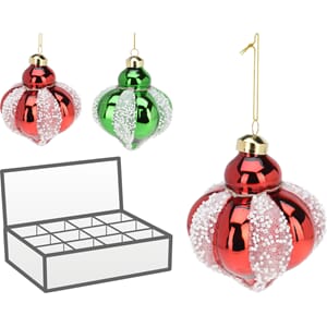 JUL KULE GLASS 10CM ASS 1/12/48 DISPLAY