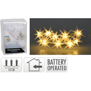 LYSLENKE STJERNER 10LYS 120CM 1/16/32