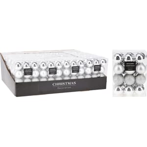 JUL KULE 3CM 24PK SØLV 1/12/60