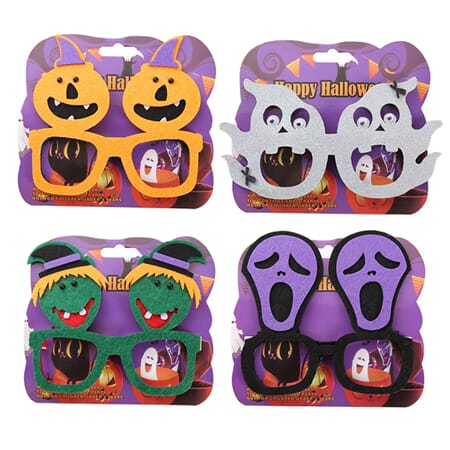 HALLOWEEN BRILLER 4ASS 15CM 1/12/600