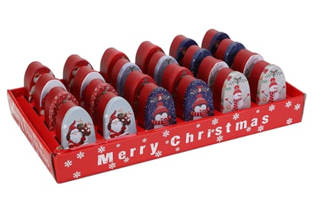 JUL METALLBOKSER 11X6X4CM 1/24/144 DISPLAY