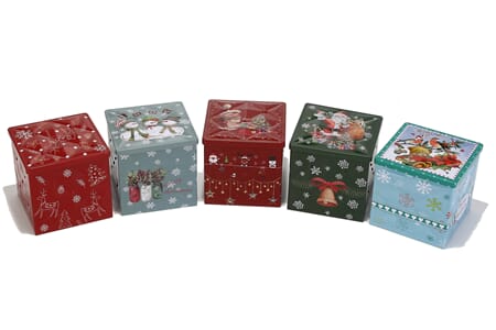 JUL METALLBOKS 9X9X9CM 1/80