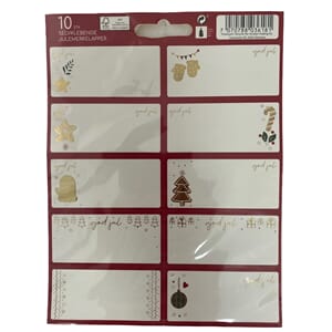 JUL MERKELAPPER 10 PK SELVKLEBENDE 1/25