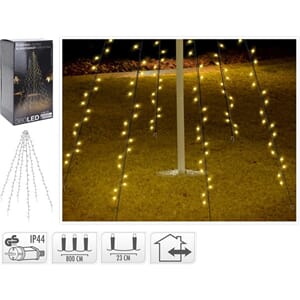 JUL LED FLAGGSTANG  360LYS 1/6