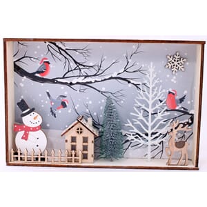 JUL SCENE LEDLYS 28CM 2ASS 1/8