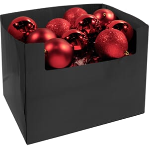 JUL KULE 10CM RØD DISPLAY 1/36