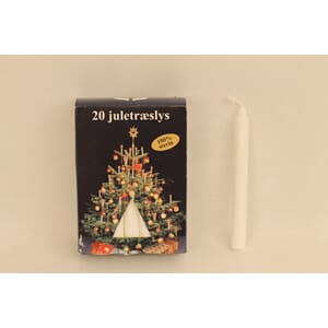 LYS JULETRELYS HVIT 20PK 1/24