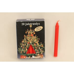 LYS JULETRELYS RØD 20PK 1/24