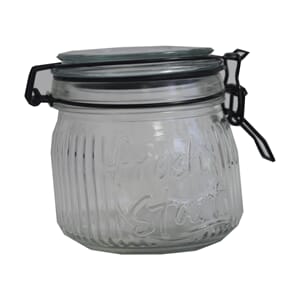 GLASS SKÅL TETT LOKK 0,6LITER 1/12