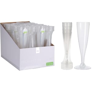 PLAST GLASS CHAMPAGNE 4PK 1/24