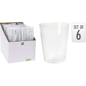 PLAST GLASS VANNGLASS 6PK 1/24