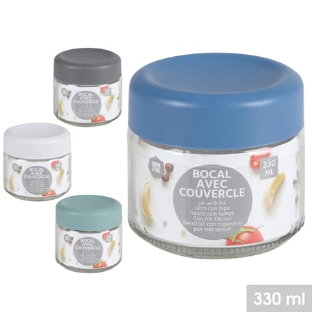 GLASS MED LOKK 4ASS 330ML 1/24