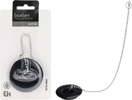 SINK PLUG 6X2CM SORT