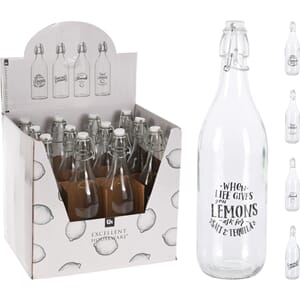 GLASSFLASKE 1 LITER DISPLAY 1/12