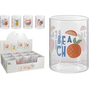 GLASS DRIKKEGLASS 420ML ASS 1/12/24 DISPLAY