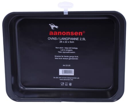 STEKEFORM 36x24x4,5cm (utv. mål) 3L. 1/6