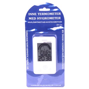 TERMOMETER INNE/HYGROMETER 1/5/100