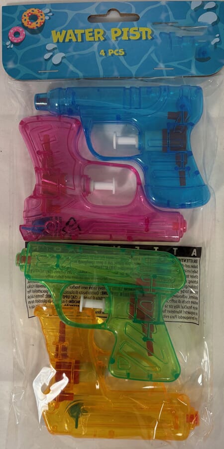 VANNPISTOLER 4PK 11CM 1/24