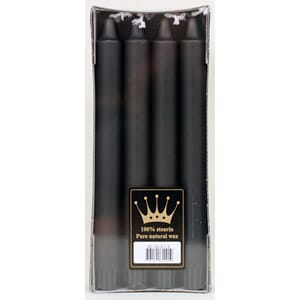 LYS STEARIN 8PK SVART     1/12