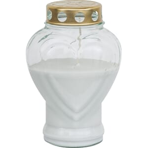 LYS GRAV HJERTE H18Ø10cm 1/6/360