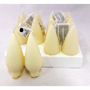 LYS DRÅPE 10cm ELFENBEN1/6 (N)