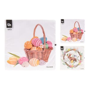 PÅSKE SERVIETT 33X33 ASS 1/40