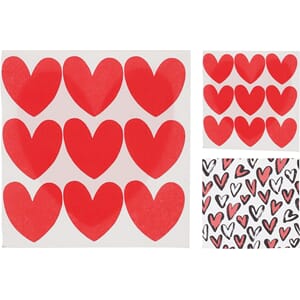 SERVIETT 33X33 HJERTE 1/40