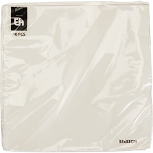 SERVIETT 40PK HVIT 1/40