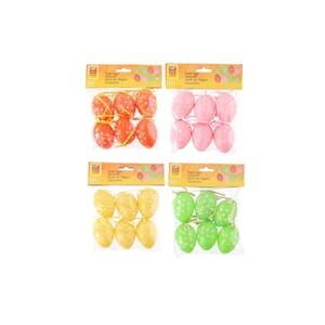 PÅSKE DEKOREGG 6CM 6PK ASS 1/24