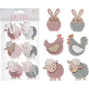 PÅSKE STICKERS 6PK ASS 1/24/72