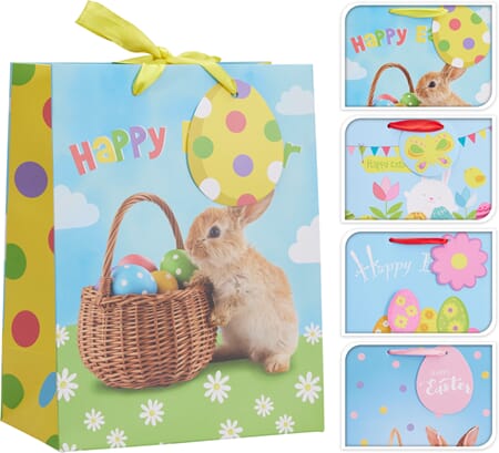 PÅSKE PAPIRPOSE 23CM 1/24/144