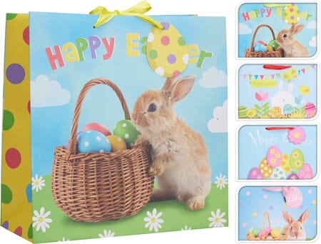PÅSKE PAPIRPOSE 31CM 1/24/144