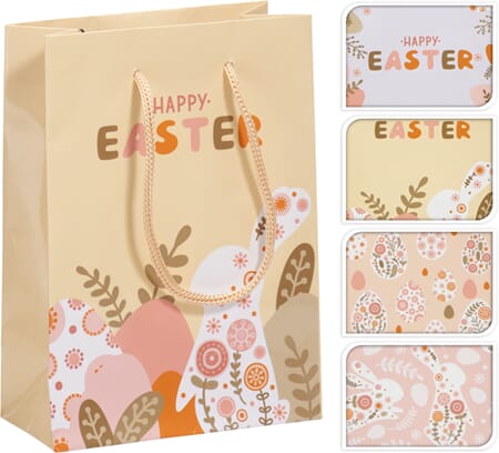 PÅSKE PAPIRPOSE 16CM 4ASS 1/24/144