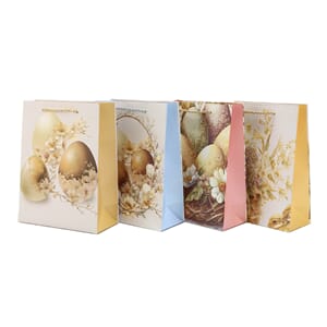 PÅSKE PAPIRPOSE 24X18CM 4ASS 1/12