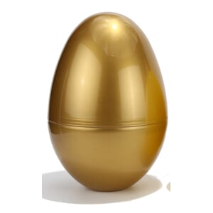 PÅSKEEGG PLAST GULL 10X7CM