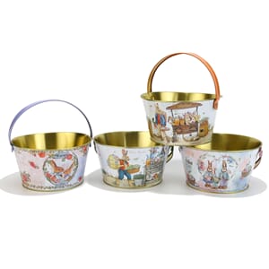 METALL BØTTE 20X11CM ASS 1/48