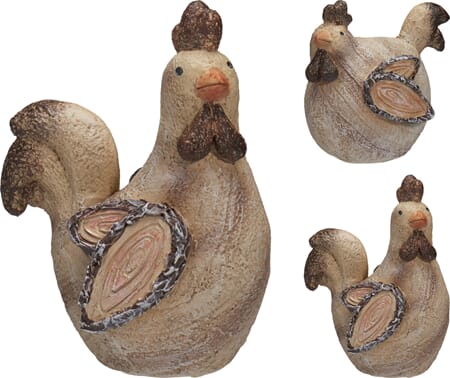 PÅSKE KYLLING 2ASS POLY 17CM 1/12/48