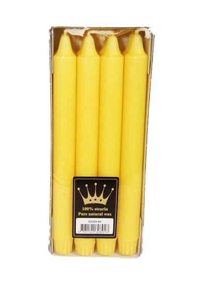 LYS STEARIN 8PK GUL 1/12