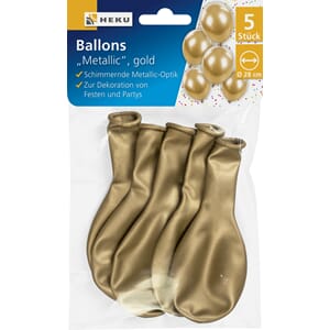 BALLONG METALIC GULL 5PK 28CM 1/25