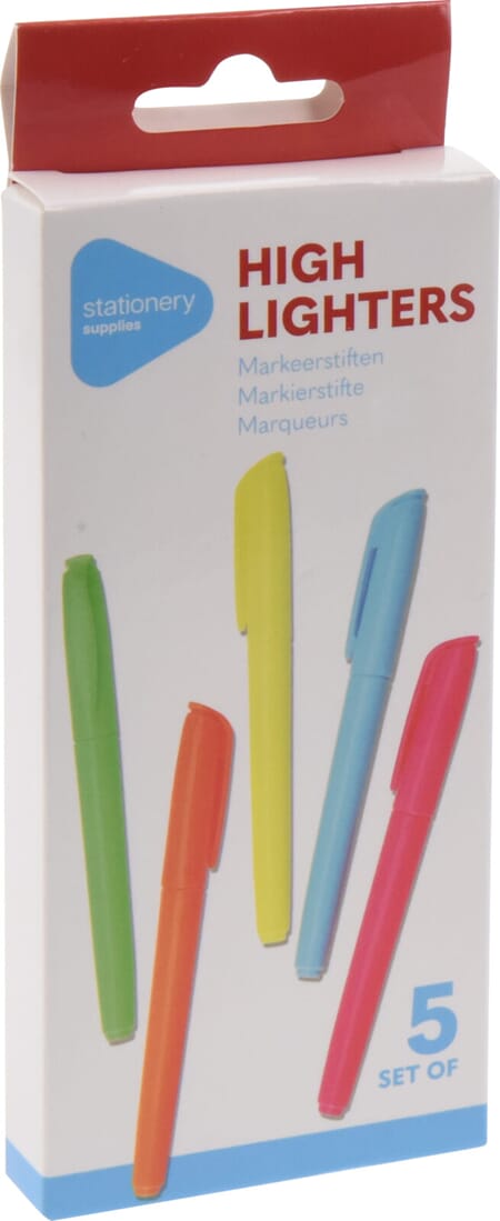 TEKSTMARKER 5 PK SETT 1/12/96