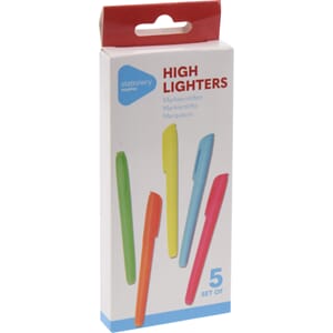 TEKSTMARKER 5 PK SETT 1/12/96