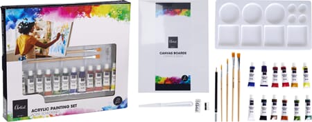 MALINGSETT ACRYL 23 DELER 1/10