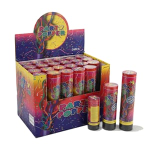 PARTY POPPERS 15CM 1/24 DISPLAY