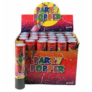 PARTY POPPERS 20CM DISP.1/24/192