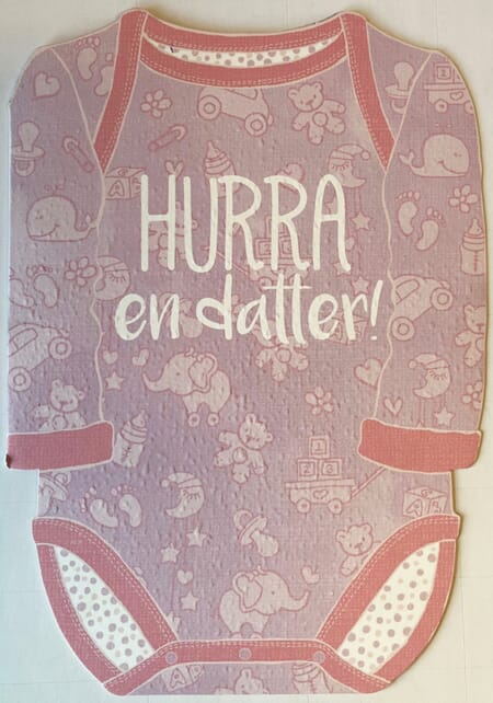 KORT FØDSEL JENTE 1/6