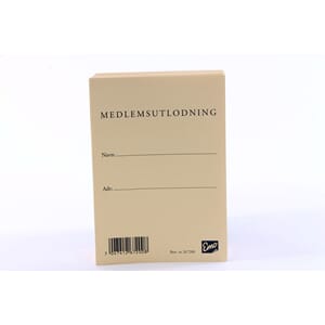 LODD MEDLEMSUTLODN.100 STK.1/1