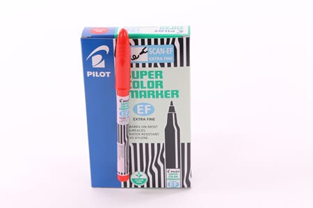 MERKEPENN PILOT EF RØD 1/12(N)