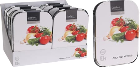 ALU FORM MEDLOKK 26X19X6CM 1/8/16