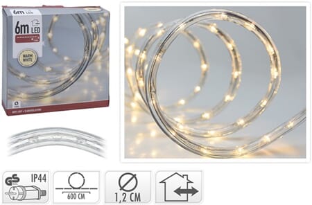 JUL LED SLANGE 6M VARMHVIT 1/12